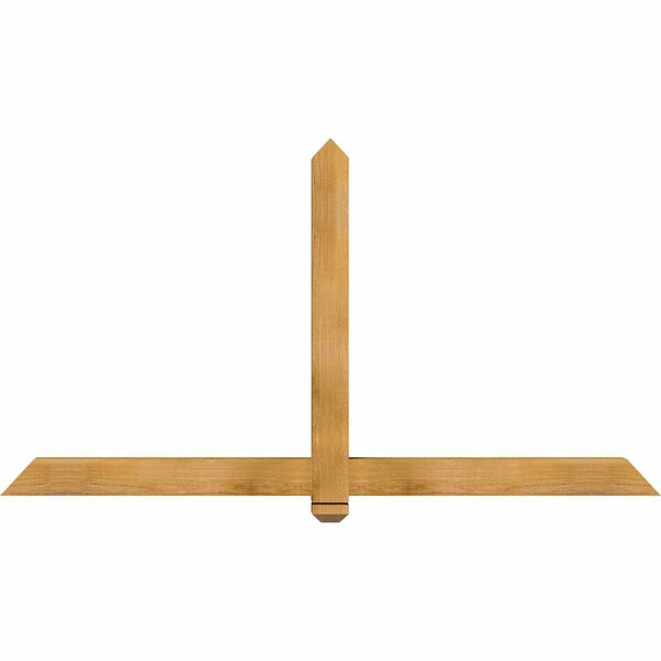 Ekena Millwork Eugene Rough Sawn Timber Gable Bracket, Western Red Cedar, 72"W x 39"H x 4"D x 4"F, 13/12 Pitch GBW072X39X0404EUG00RWR - main